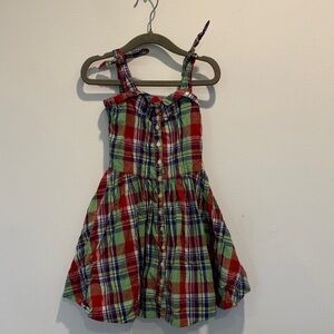 Ralph Lauren Kids Plaid Dress - Red, Green, and Blue
